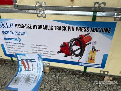 2026 SKLP SK-SYLJ100 HAND-USE HYDRAULIC TRACK PIN PRESS MACHINE Articoli da ferramenta e di consumo (Unused)