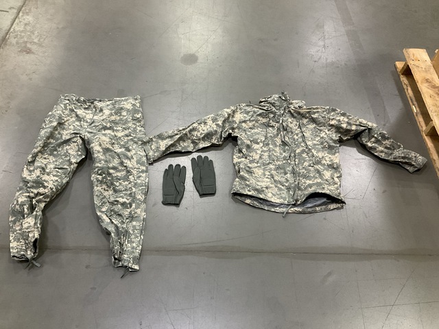 (8) Pairs of Cold Weather Gloves, (5) Wet Weather Jackets & Assorted Items