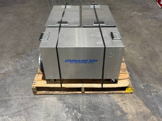 (3) Omniaire 600v Hepa Air Filters