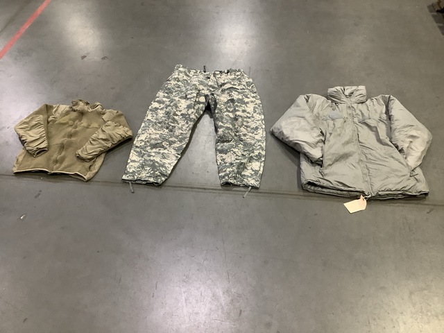 (7) Cold Weather Jackets, (8) Pairs of Wet Weather Trousers & Assoreted Items