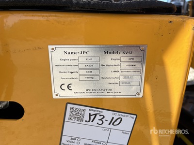 KV12 Mini Excavator (Unused)