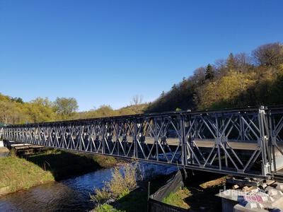 Span: 39.624m Capacity: Design load CL-625 - 625 KN (Canadian Highway Bridge Design), Modular Bridge
