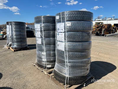 Quantity of (16) 11R22.5 Oliver Vantage Max Drive Retread Tires (Unused)