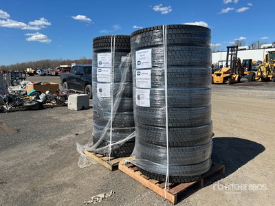 Quantity of (16) 11R22.5 GOsnow Retread Tires