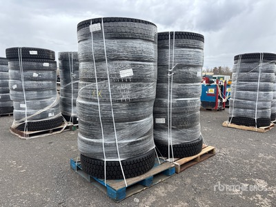 Quantity of (16) 11R22.5 GOsnow Retread Tires
