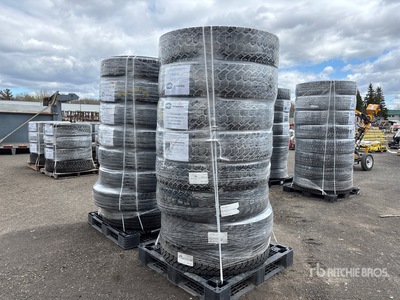 Quantity of (16) 11R22.5 Retreaded Tires