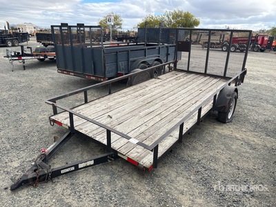 2014 Millerbilt 14 ft S/A Utility Trailer