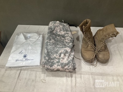 (94) Women’s Shirts, (3) Pairs of Army Elements Pants & Assorted Items