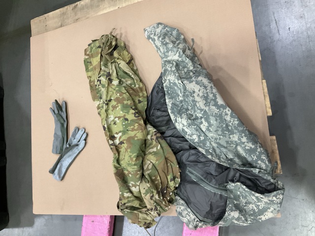 (14) Wet Weather Jackets, (1) Pair of Flyer&rsquo;s Gloves & Assorted Items