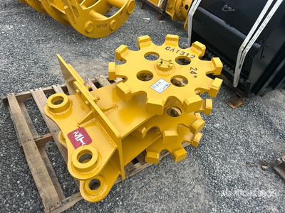 2026 HW CW31224-3W 24 in Excavator Compaction Wheel - Fits Cat 312 (Unused)