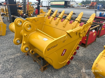 2026 HW BKT336D72HD 72 in 2.00 cyd Digging Excavator Bucket - Fits Cat 336D (Unused)