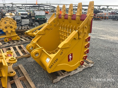 2026 HW BKT32048SKEL 48 in 1.00 m3 Skeleton Excavator Bucket - Fits Cat 320 (Unused)