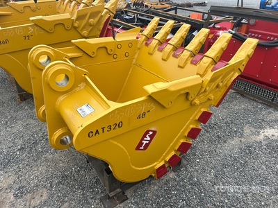 2026 HW BKT32048HD 48 in 0.89 m3 Heavy Duty Digging Excavator Bucket - Fits Cat 320 (Unused)