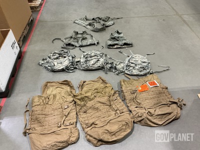 (14) Field Pack Frame Assemblies, (10) Assault Packs & Assorted Items