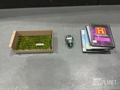 (1) Synchronizer, (1) Light, (219) Assorted Audio Books & Assorted Items