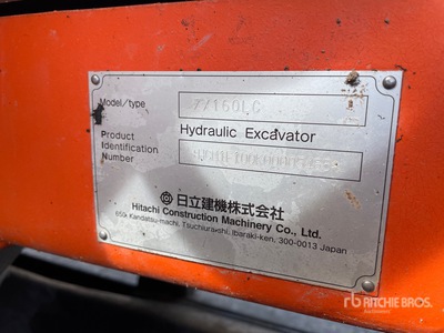 2003 Hitachi ZX160LC Tracked Excavator