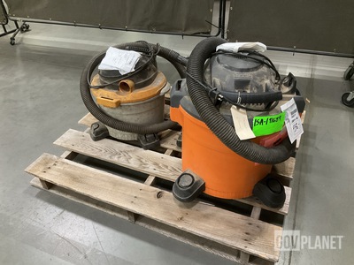 (2) Assorted Ridgid Wet Dry Vacuums