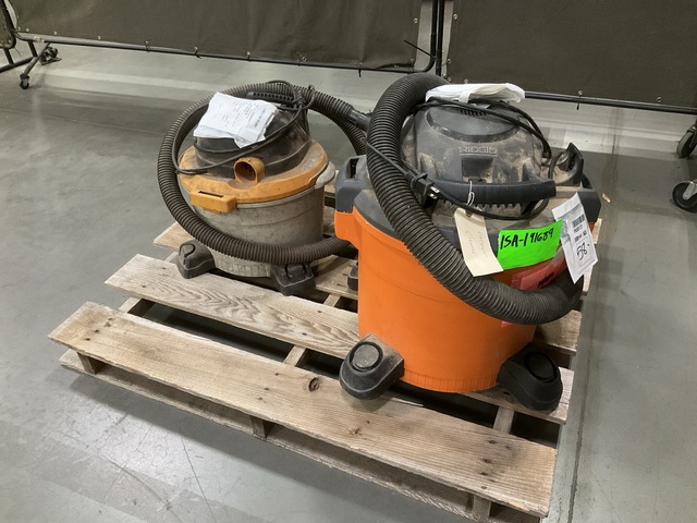(2) Assorted Ridgid Wet Dry Vacuums