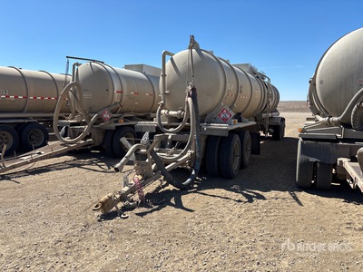 Dragon 7400 gal Quad/A Pup Rimorchio cisterna con aspirazione