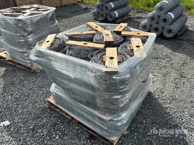 Quantity of (27) Rolls of Galvanized Drut kolczasty (Unused)