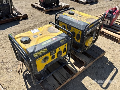 Quantity of (2) Champion 201070 4.5 kW Portable Generator Set