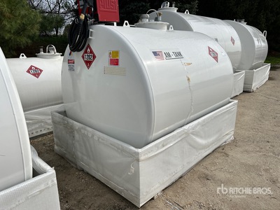 2026 AM Tank 1000 1050 gal Skid Mounted Steel Diesel Fuel Tank (Unused)