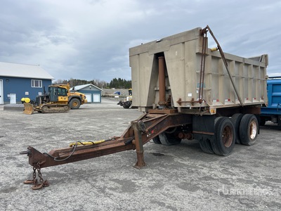 1987 Walinga 15 ft T/A Remolque volcador con acoplado