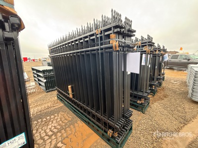 Quantity of (20) Canex 10 ft x 7 ft Wrought Iron Bauzaun (Unused)