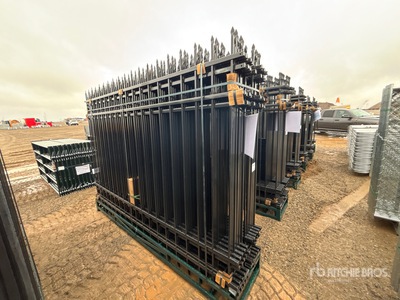 Quantity of (20) Canex 10 ft x 7 ft Wrought Iron Site Fence (Unused)