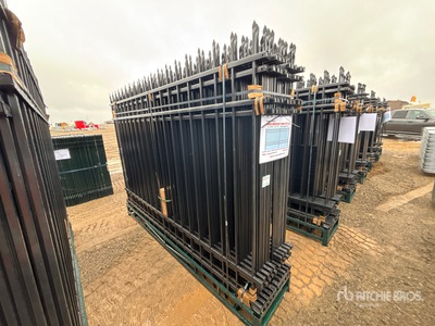 Quantity of (20) Canex 10 ft x 7 ft Wrought Iron Bauzaun (Unused)