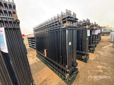 Quantity of (20) Canex 10 ft x 7 ft Wrought Iron Bauzaun (Unused)