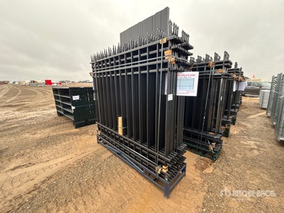 Quantity of (20) Canex 8 ft x 7 ft Wrought Iron Bauzaun (Unused)