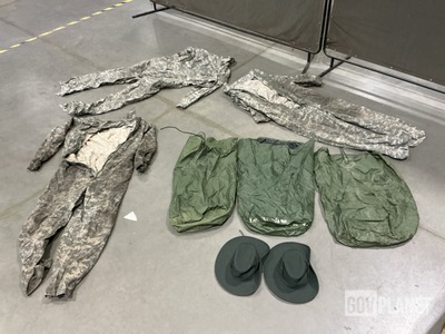 (3) Women’s Drill Instructor Hats, (4) Clothing Bags & Assorted Items
