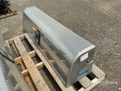 System One 72" diamond plate truck tool box