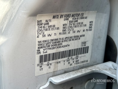 2016 Ford F-250 XL 4x4 Crew Cab Pickup (Inoperable)