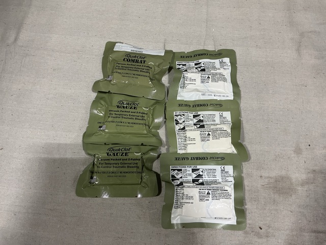 (100) Z-Medica QuickClot Combat Gauze Packs