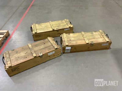 (13) Wooden Storage Crates