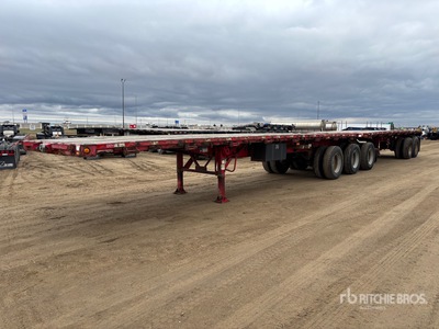 2013 Manac 32 ft Super B-Train Lead Flatbed Trailer
