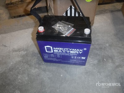 Quantity of (3) MightyMax ML35-12 GEL Rechargeable AGM Batteries (Unused)