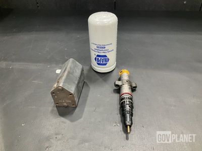 (6) Hydraulic Filters, (1) Fuel Injector Assembly & Assorted Items