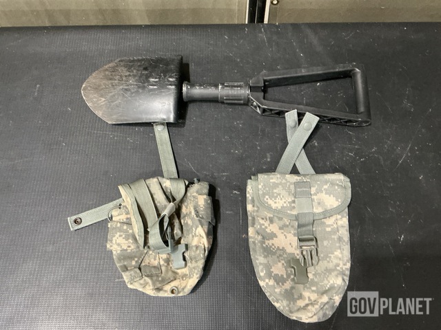 (7) Entrenching Tools, (188) Entrenching Hand Tool Carriers & Assorted Items