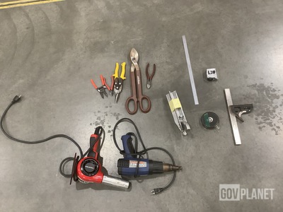 (267) Measuring Tools, (22) Heat Guns, (193) Cutting Tools & Assorted Items