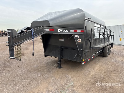 2024 Delco 20 ft T/A Gooseneck Remolque para ganado