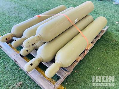 Quantity (5) Empty Nitrogen Cyinder Tanks
