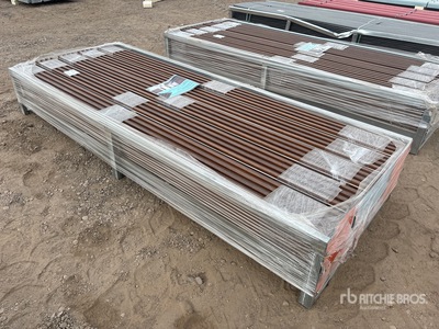 Quantity of (100) 94"in. x 0.67"in. x 6"in. 3D WPC Wood Wall Panels For Interior Wall Decor