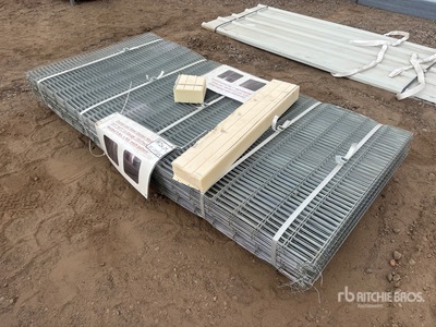 Quantity of (50) 3 ft x 6 ft Galvanized Steel Garden Mesh