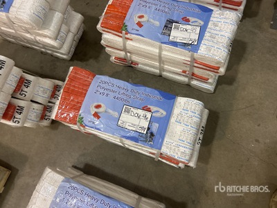 Quantity of (20) 2"in x 9.8'ft Heavy Duty Industrial Polyester Lifting Strap