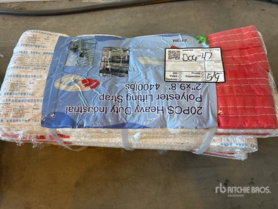 Quantity of (20) 2"in x 9.8'ft Heavy Duty Industrial Polyester Lifting Strap