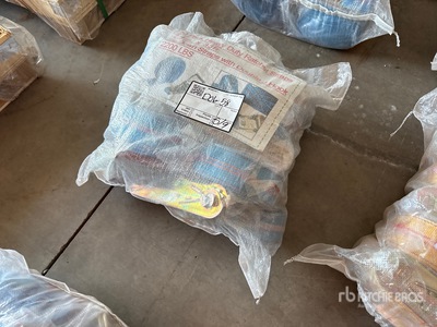 Quantity of (10) 2.4 in x 33 ft Blue Heavy Duty Ratchet Straps