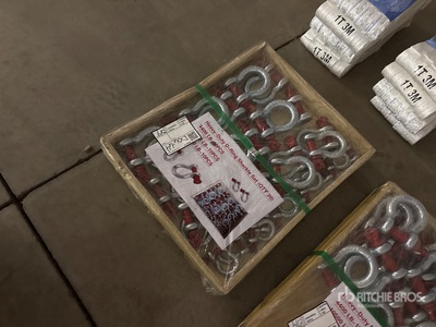 Quantity of (30) Heavy-Duty D-Ring Shackle Set